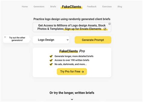 fake client generator.